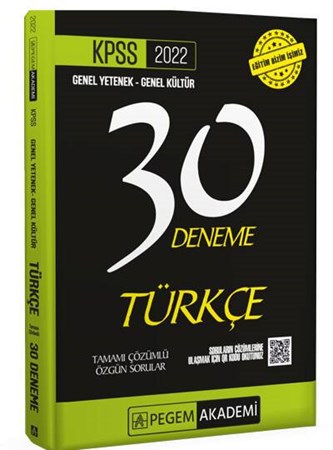 KPSS Genel Kültür Genel Yetenek Türkçe 30 Deneme