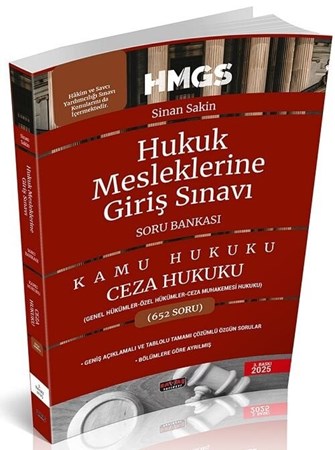 2025 HMGS Ceza Hukuku Genel ve Özel Hükümler Soru Bankası