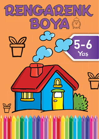Rengarenk Boya 6 / 5-6 Yaş Turuncu Kitap