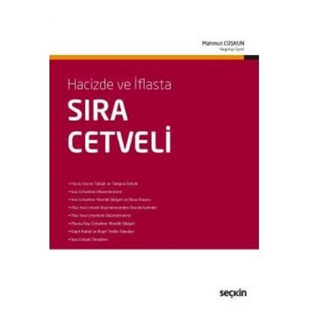 Hacizde Ve İflasta Sıra Cetveli