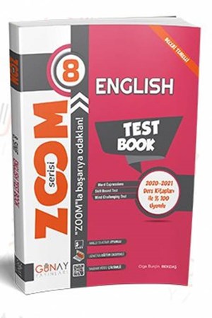 Günay 8. Sınıf İngilizce Zoom Soru Bankası Günay Yayınları