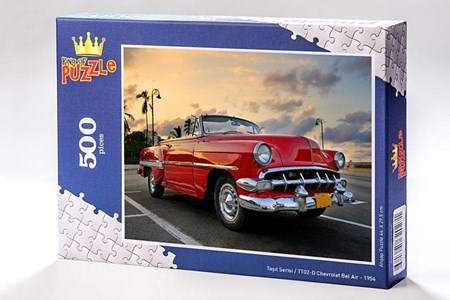 Taşıt Serisi Chevrolet Bel Air 1954 500 Parça Puzzle Tt02 D