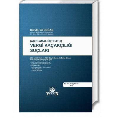 Vergi Kaçakçılığı Suçları Açıklamalı - İçtihatlı