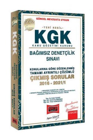 2022 Yeni Nesil KGK Bağımsız Denetçilik Sınavı Konularına Göre Düzenlenmiş Tamamı Ayrıntılı Çözümlü Çıkmış Sorular 2. Baskı
