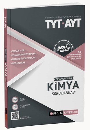 TYT-AYT Tamamı Çözümlü Kimya Soru Bankası