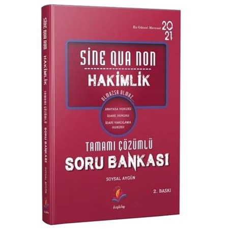SİNE QUA NON Hakimlik Kamu Hukuku Soru Bankası 2021"