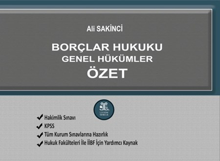 Borçlar Hukuku Genel Hükümler Özet