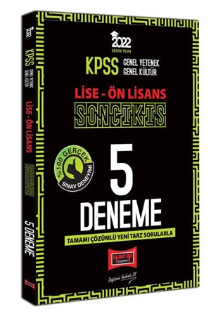 Yargı Yayınları 2022 KPSS GY GK Lise Ön Lisans Son Çıkış Tamamı Çözümlü 5 Deneme