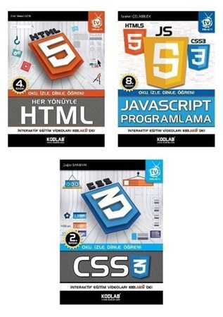 Web Programlama Seti (3 Kitap Takım)