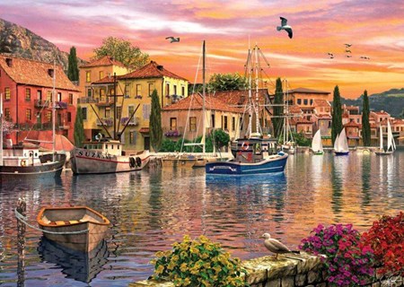 Ks Games Harbour Sunset 2000 Parça Puzzle 11308