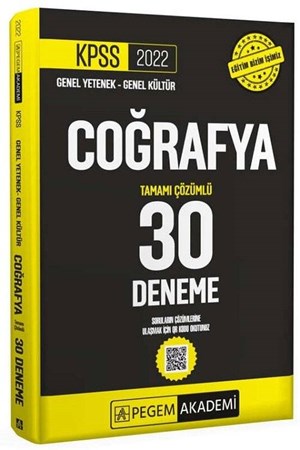 KPSS Genel Kültür Genel Yetenek Coğrafya 30 Deneme