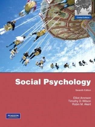 Social Psychology: Global Edition