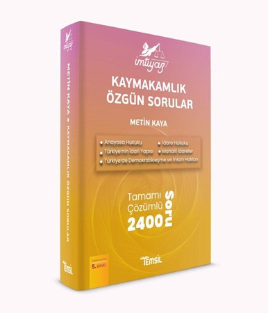 İmtiyaz / Kaymakamlık Özgün Sorular