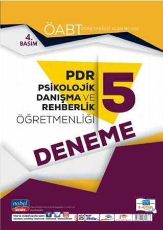 Öabt Pdr Psikolojik Danışma Ve Rehberlik Öğretmenliği - Öğretmenlik Alan Bilgisi - 5 Deneme