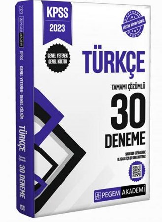KPSS Türkçe Tamamı Çözümlü 30 Deneme