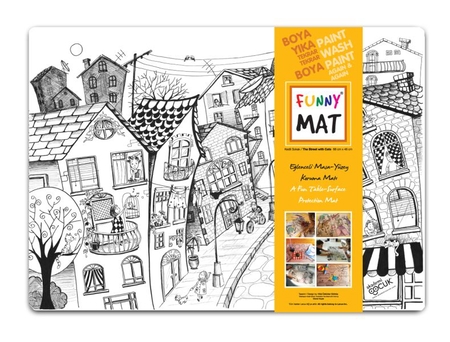 Funny Mat - Kedili Sokak - 68x48cm