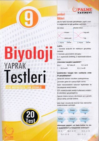Palme 9. Sınıf Biyoloji Yaprak Test Yeni