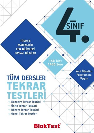 4.SINIF TÜM DERSLER TEKRAR TESTLER