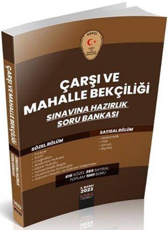 2023 Çarşı ve Mahalle Bekçiliği Soru Bankası