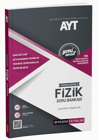 Üniversite Sınavlarına Hazırlık AYT Tamamı Çözümlü Fizik Soru Bankası