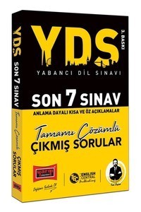 Yargı Yayınları Yds Son 7 Sınav Tamamı Çözümlü Çıkmış Sorular 3. Baskı