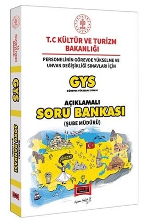 Yargı Yayınları Gys T.c. Kültür Ve Turizm Bakanlığı Şube Müdürü İçin Açıklamalı Soru Bankası