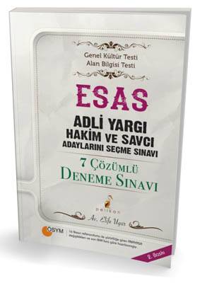 ESAS Adli Yargı Hakim ve Savcı Adaylarını Seçme Sınavı 7 Çözümlü Deneme Sınavı