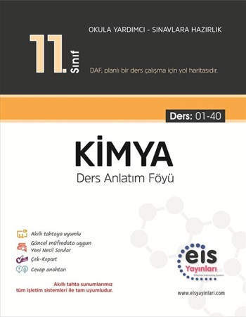 11. Sınıf Kimya DAF Ders Anlatım Föyü