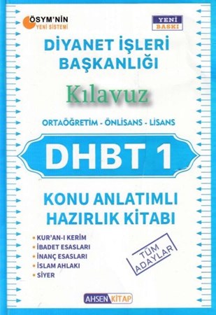 Ahsen 2020 Dhbt 1 Klavuz Tüm Adaylar Konu Anlatımlı Hazırlık Kitabı