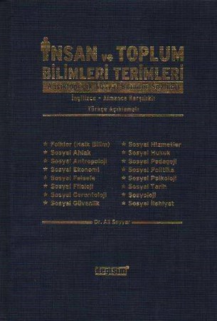 İnsan Ve Toplum Bilimleri Terimleri Ansiklopedik Sosyal Bilimler Sözlüğü