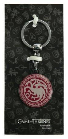 Game Of Thrones Bordo Tekli Anahtarlık Targaryen