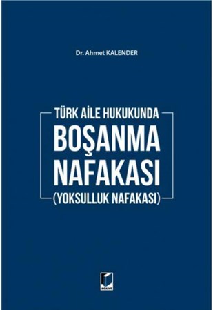 Türk Aile Hukukunda Boşanma Nafakası