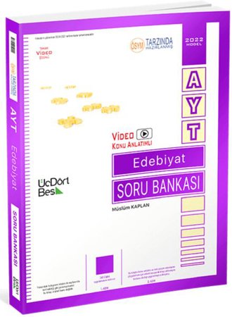 Üç Dört Beş 2022 Model AYT Edebiyat Soru Bankası