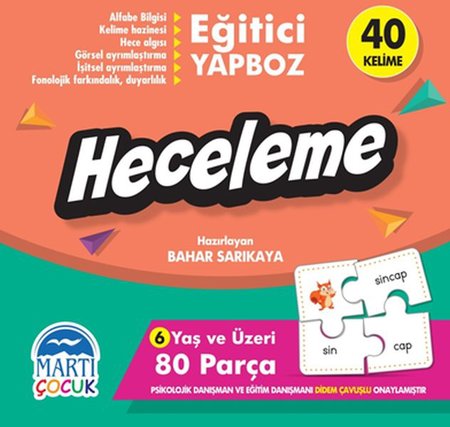 Heceleme - Eğitici Yapboz