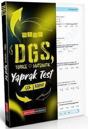 2023 DGS Çek Kopar Yaprak Test