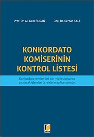 Konkordato Komiserinin Kontrol Listesi