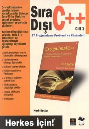 Sıra Dışı C++ Cilt 1