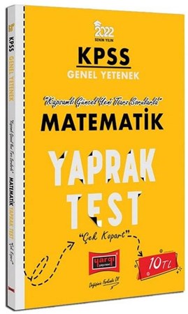 2022 KPSS Lisans GY Matematik Yaprak Test Yargı Yayınları