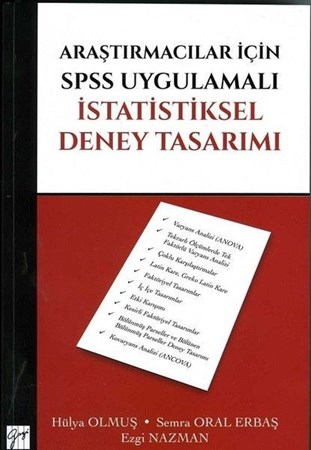 Araştırmacılar İçin Spss Uygulamalı İstatistiksel Deney Tasarımı