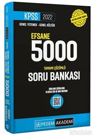 2022 KPSS Genel Yetenek Genel Kültür Efsane 5000 Soru Bankası
