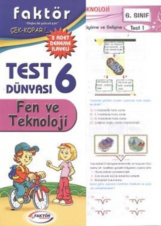 6.sınıf Fen Ve Teknoloji Test Dünyası Çek Kopar 2 Adet Deneme İlaveli