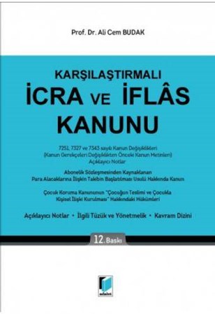 Karşılaştırmalı İcra ve İflas Kanunu Ali Cem Budak