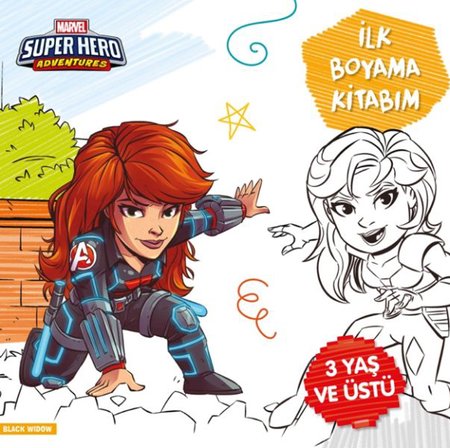 İlk Boyama Kitabım Black Widow - Marvel Super Hero Adventures