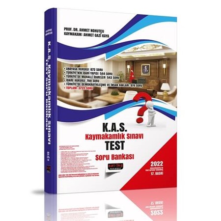 KAS Kaymakamlık Sınavı Test Soru Bankası