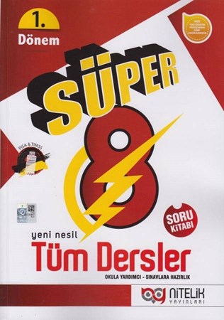 8. Sınıf LGS 1. Dönem Tüm Dersler Süper Soru Kitabı