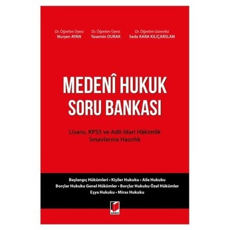 Medeni Hukuk Soru Bankası