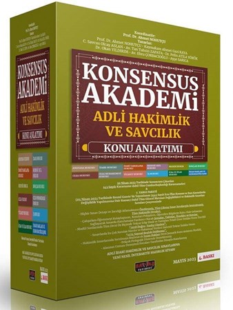 KONSENSUS Akademi Adli Hakimlik ve Savcılık Konu Anlatımı 2023