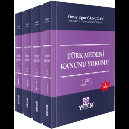 Türk Medeni Kanunu Yorumu- 4 Cilt Takım