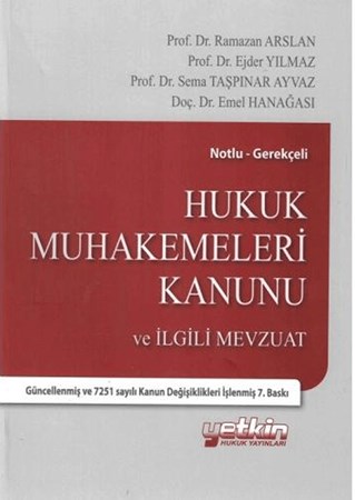 Hukuk Muhakemeleri Kanunu ve İlgili Mevzuat