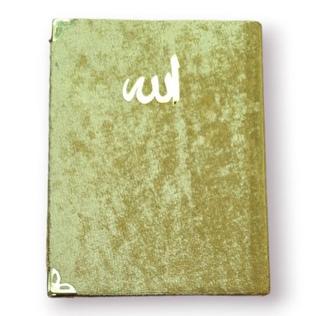 Çanta Boy Kadife Kapaklı Yasin Kitabı Süngerli 128 Sayfa Gold Renk